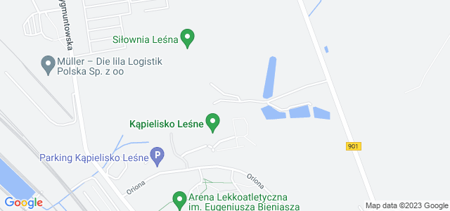 Mapa dojazdu Kąpielisko Leśne Gliwice