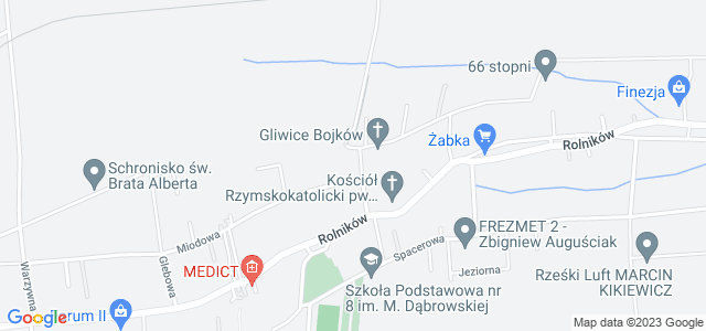 Mapa dojazdu Klub Sportowy Bojków Gliwice Gliwice