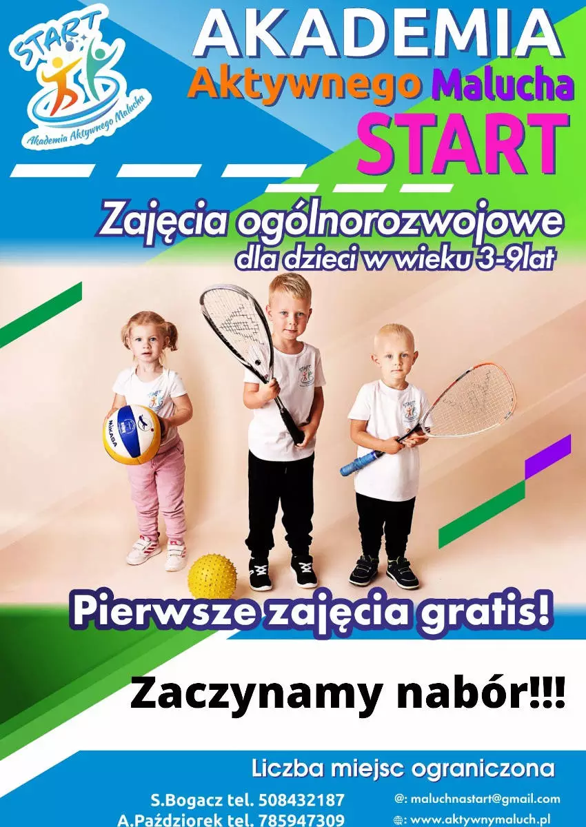 Akademia Aktywnego Malucha Start – w Gliwicach od marca – nabór trwa!