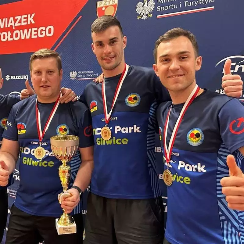 Gliwiczanie zdobyli Drużynowy Puchar Polski mężczyzn w tenisie stołowym!