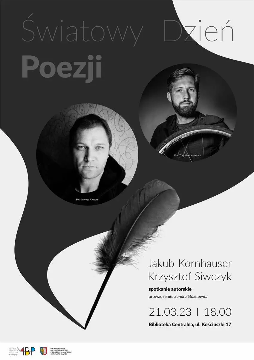 Poeci o poezji. Spotkanie autorskie z Jakubem Kornhausem i Krzysztofem Siwczykiem / fot. MBP