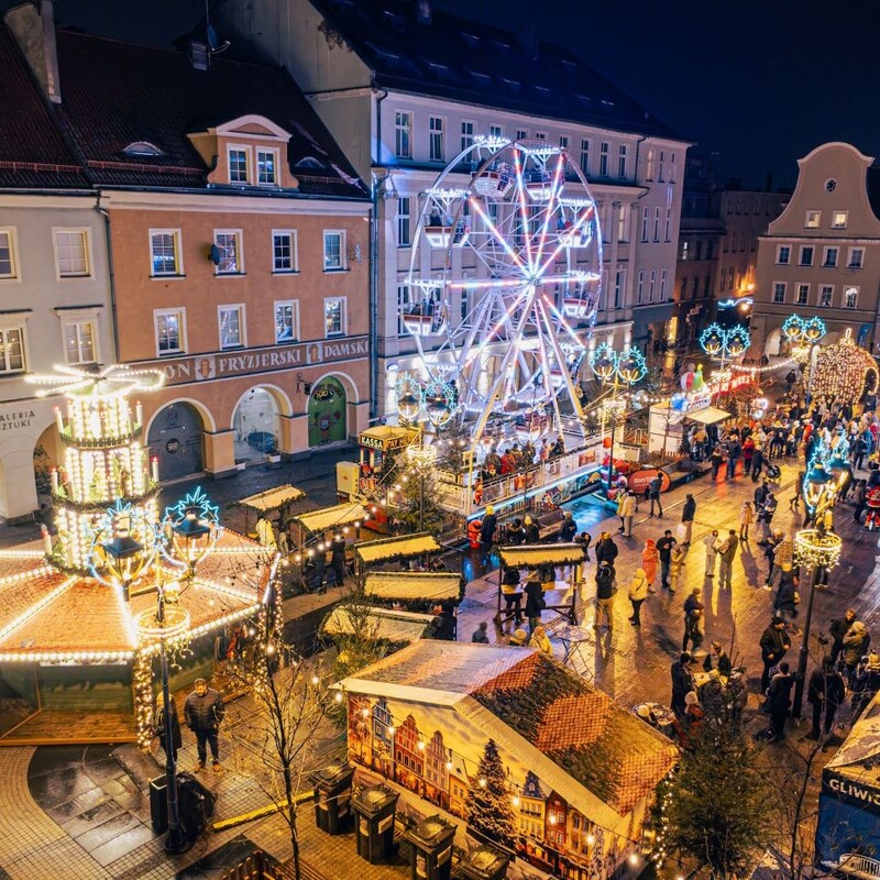 Rozświetlony Rynek i świąteczne emocje: wkrótce startuje Gliwicki Jarmark Bożonarodzeniowy