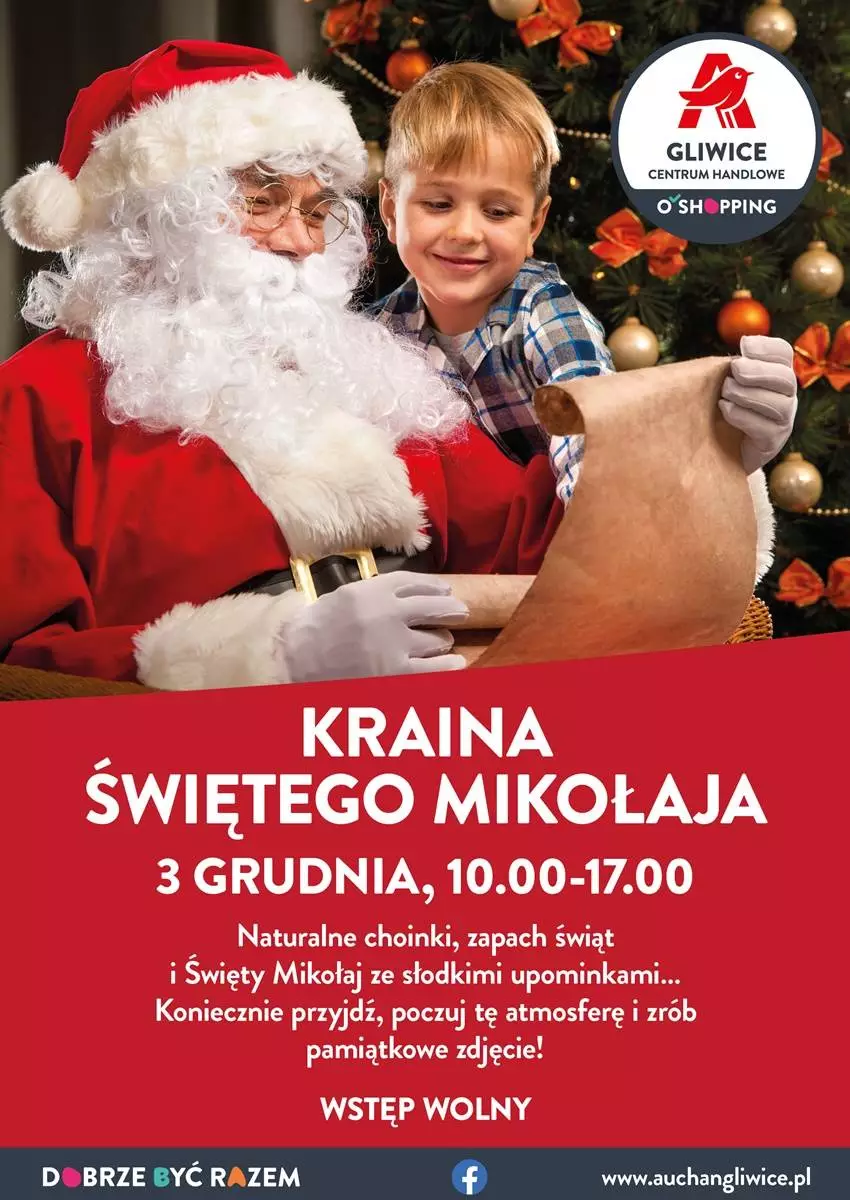 Spotkaj się z Mikołajem. Przedświąteczne spotkanie w Auchan Gliwice / fot. org.