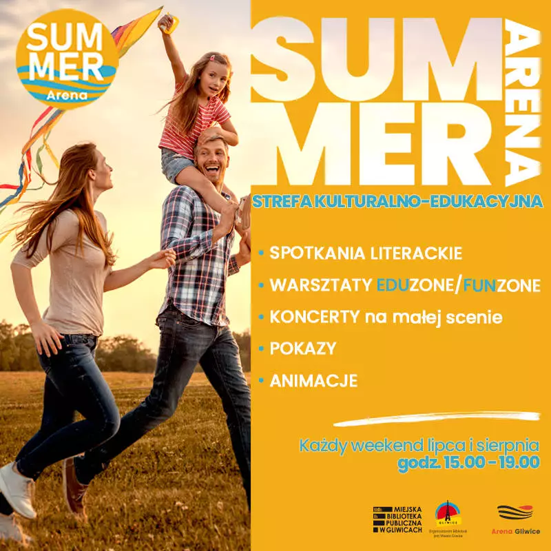 Strefa na wakacje Summer Arena - Miejska Biblioteka Publiczna w Gliwicach / fot. MBP