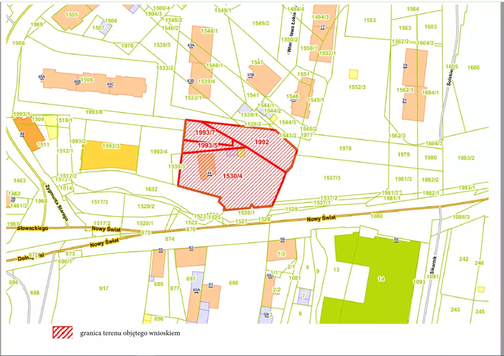 Zamieszczenie wniosku o ustalenie lokalizacji inwestycji mieszkaniowej i towarzyszącej / fot. UM Gliwice